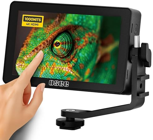 Osee Lilmon 5 Kamera Feldmonitor 5,5 Zoll Touchscreen 1000 Nits HDR 4K HDMI In/Out 3D LUT Belichtungs Fokus Assist für DSLR Spiegelreflexkamera