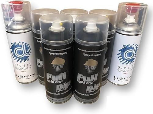 Sprayfolie motorcykeltank FullDip antracit metallisk matta Full Dip Spray för