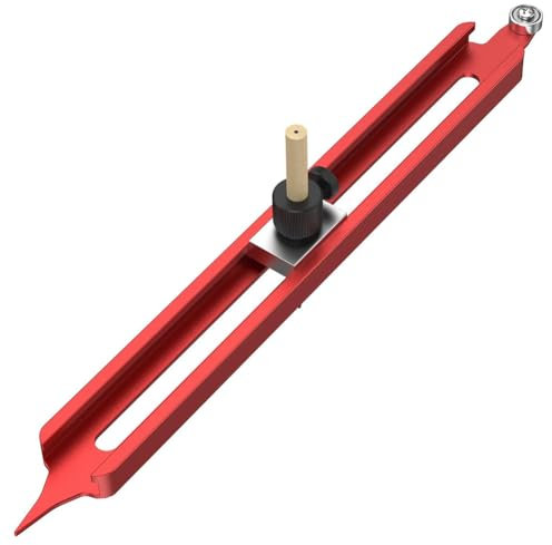 NISHZHU Contour Gauge Scribe Tool, Profile Scribing Ruler with Adjustable Pencil Holder, Woodworking Edge Corner Gauge