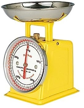 CRBUDY Semplice e squisita Bilancia da Cucina Meccanica a Molla in Metallo, Bilancia per Verdure di Colore Solido, Bilancia da Cucina, Bilancia Facile da Usare