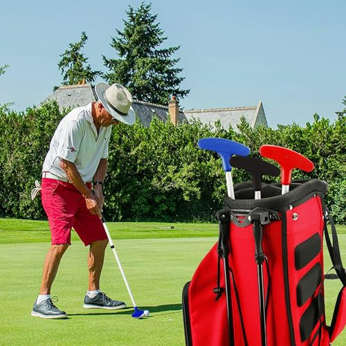 Kinder-Putter – Golfschläger-Putter, Rechts-Linkshänder-Kinder-Putter | Verstellbarer Putter für Golf, Zwei-Wege-Kinder-Putter mit ausziehbarem Schaft, klar skalierter Kinder-Putter für Junior-Golfer,