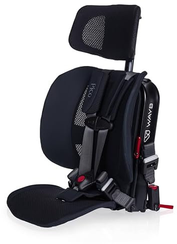WAYB Asiento de coche de viaje Pico recertificado, ligero, portátil, plegable, perfecto para aviones, viajes compartidos y viajes por carretera, orientado hacia adelante para niños de 22-50 libras y