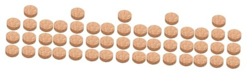 ibasenice 5 Set Tappetino per Fioriera in Sughero Sottobicchiere Rotondo Sottobicchieri per Vasi di Fiori Sottobicchieri in Sughero Sottobicchiere in Sughero per La Casa 10 Pezzi * 5