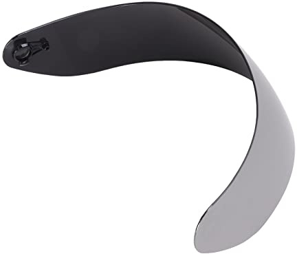 TIKATARER Motorradhelm-Visier, 190-Grad-Horizontalsichtvisier, Beschlagfreie, Kratzfeste Polycarbonat-Linse mit Sonnenschutz, Ideal für AGV VISOR K5 S K3 SV (SILVER)