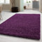 Carpetsale24 Shaggy Hochflor Teppich, 200x290 cm, Lila, weich, flauschig, modern, einfarbig, Für große Wohnzimmer oder Esszimmer, für Wohnzimmer Schlafzimmer Flur