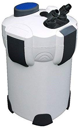 AquaOne Aquarium Außenfilter HW-303B 1400 L/h I Hochwertiger Filter inkl. 9 Watt UVC Lampe für Aquarien bis 700 Liter I Pumpe mit Filtermedien für Süßwasser und Meerwasser Becken
