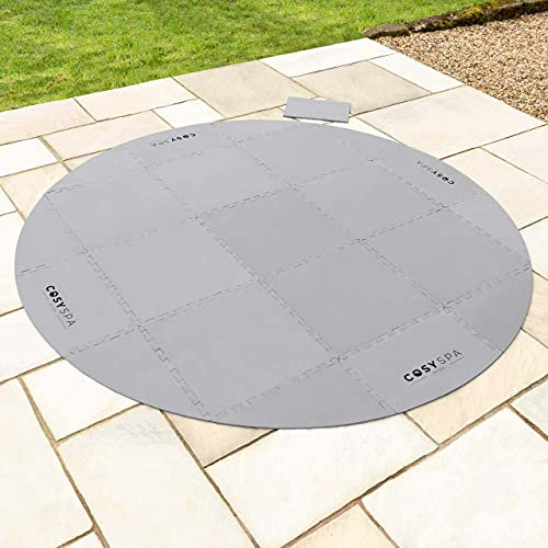 CosySpa Hot Tub Flooring Protector - Foam Mats For Inflatable or Rigid Hot Tubs | Round Ground Sheet | 6mm Thickness