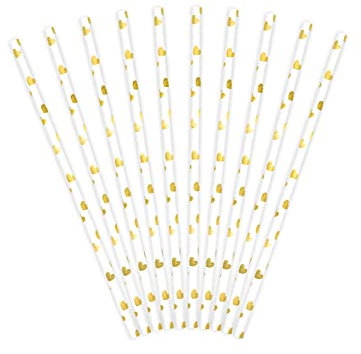 PartyDeco Pailles en papier pour cocktail, boissons, décorations de table, pailles jetables, pour dames, nuit, anniversaire, fête, nouvel an, mariage