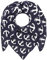 Zwillingsherz Dreieckstuch Stola Schal mit Kaschmir und Wolle für Damen - Hochwertiges Cashmere Halstuch im Anker Print Muster Motiv - Multifunktionstuch für Sommer Herbst Winter
