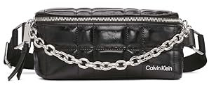Calvin Klein Damen Regen Organisatorische Gürteltasche, Schwarz/Silber