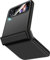 Handyhülle für Samsung Galaxy Z Flip 4 Hülle Ultra Dünn Leicht PC Schutzhülle Galaxy Z Flip 4 5G Klapphülle Slim Kratzfest Firma Flip Case für Samsung Z Flip 4 Tache Cover… (Schwarz)
