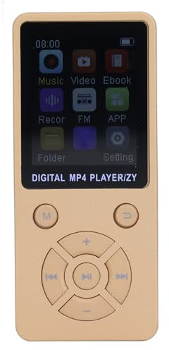 Lecteur MP3 MP4 32 Go avec Haut-Parleur et écouteurs, Son HiFi Portable sans Perte, Lecteur de Musique MP3, Enregistreur Vocal, Livre électronique, écran HD 1,8, Prise en Charge