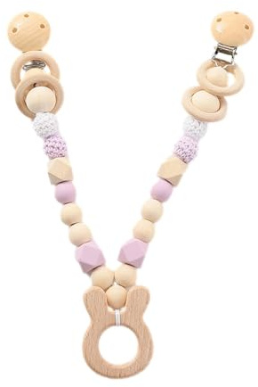 Nixiara Juguetes Stroller, Colgante de cuna | Juguetes de madera sensoriales para cadena de impresión,Mobile de día infantil con forma de animal lindo para niños, niños pequeños, niñas, niños, bebés