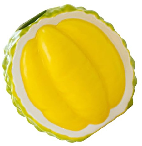 LALAFINA Durian-Shaped Ceramic Flower Vase 9.8x9.3x9.2cm Modern Decorative Hydroponic Planter Pot Small Flower Holder for Home Office Table Décor
