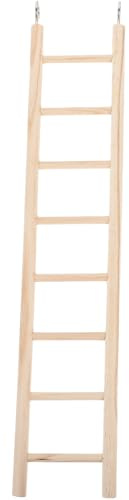 SEWACC Bird Cage Accessories Wooden Bird Ladder Parrot Cage Ladder for Climbing Chewing and Play Hanging for Parakeet Budgie and Small Birds 14.76 X 2.76 X 0.31 in