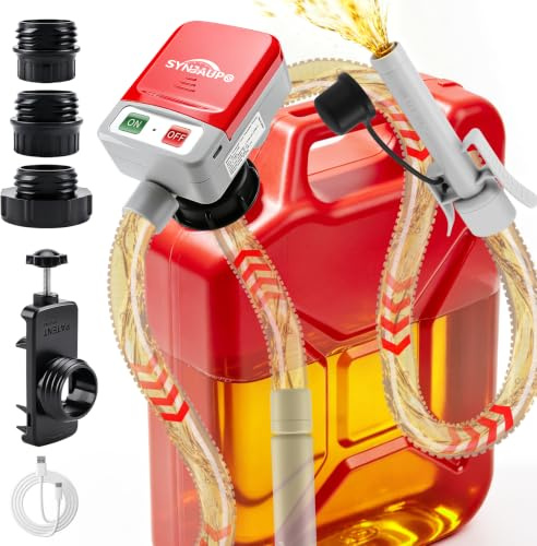 SYNJAUPO Pompa Gasolio 12V con Sensore di Arresto Automatico, 12L/min
