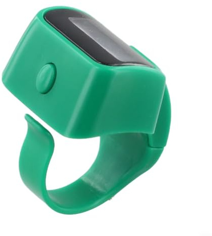 Fingerbordsräknare med LCD-stil display för varv och evenemang – lätt antal poäng 2,5 x 3 cm (grön)