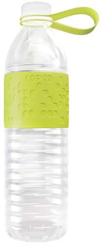 Copco Hydra 20 oz Water Bottle with Carrying Loop – Leak Proof, BPA Free Tritan, Dishwasher Safe, Twist-Open Body, Non-Slip Silicone Grip, Perfect for Gym, Travel, Office & Daily Use (Green)