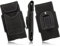 MATADOR Echtleder Slim Design Tasche komaptibel zu iPhone 5 / 5S / 5C / SE Handytasche Gürteltasche Vertikaltasche in Schwarz mit Gürtelclip/Gürtelschlaufe und EC./Kreditkartenfach