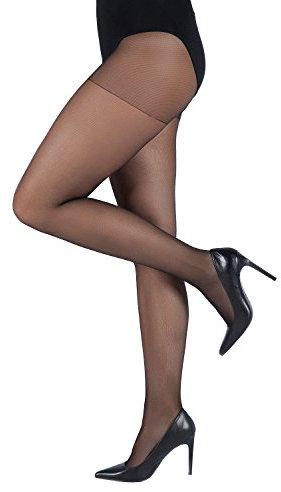 Ulla Popken Damen Strumpfhose, Schwarz, 56-58 EU