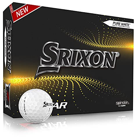 Nueve Srixon Z Star 7 White - Dozzina di Palline da Golf di Alta Gamma - Livello Tour - Prestazioni - Uretano - 4 Pezzi - Accessori e Regali da Golf Premium