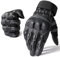 WTACTFUL Motorradhandschuhe Herren, atmungsaktiv Motorrad Handschuhe Herr Touchscreen mit Protektoren für Taktische Fahrrad einsatzhandschuhe Airsoft Paintball Schwarz S