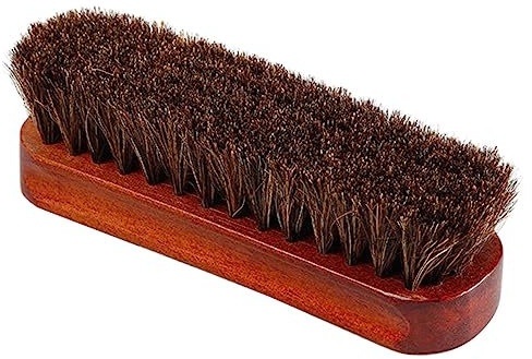 SOLUSTRE Holz Pferdehaarbürste Schuhputzbürste Lederpflege Schuhbürste Multifunktional Stiefel Und Schuhreinigung Für Zuhause