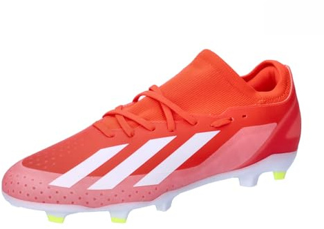 adidas Unisex X Crazyfast.3 Fasta markstövlar fotbollsskor (fast yta), röd och vit gul, 8 UK, Röd och vit gul, 42 EU