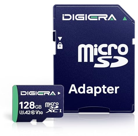 128 GB Scheda di Memoria microSDXC UHS-I CT100 con Adattatore - Fino a 100 MB/s, C10, U3, V30, Full HD, A2, per Smartphone, Tablet, Fotocamere, Console di Gioco e Droni (Confezione da 1)