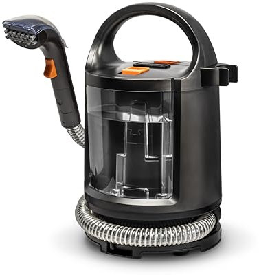 Shampouineuse 400W avec pulvérisateur - Nettoyeur textile à main avec réservoir, injecteur extracteur, détacheur laveur, aspire et nettoie canapés, tissus, moquettes, sièges auto, tapis, câble 5m
