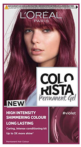 L'Oréal Paris Colorista Permanent Gel Hair Dye, Long-Lasting and Vibrant At-Home Hair Colour, High-Intensity Hues with Up to 3x More Shine, Colour: Violet