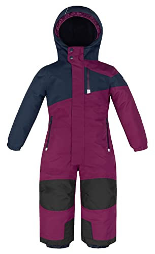 Killtec Kinder Skioverall 38469-450 wasserdicht 10.000 mm Wassersäule - orchideee/dunkelnavy - Größe 128