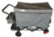 Faltbarer klappbarer Bollerwagen Rabimobo Sun mit Leichtlaufräder, UV geschütztem Dach und viel Zubehör (Grau)