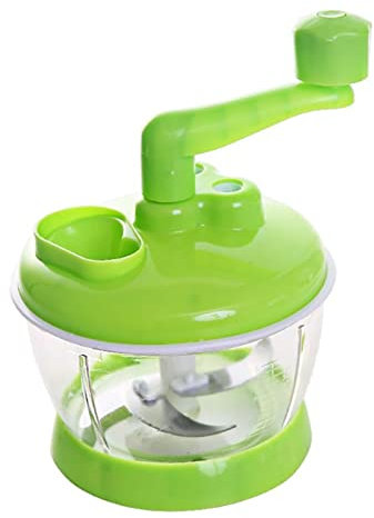 Manuell Grönsakskvarn, Blad I Rostfritt Stål Bärbar Matköttmixer Snabbhackare Manuell Matberedare Skivmaskin Spinner Dicer För Frukt, örter, Sallad, Sallad, Mat
