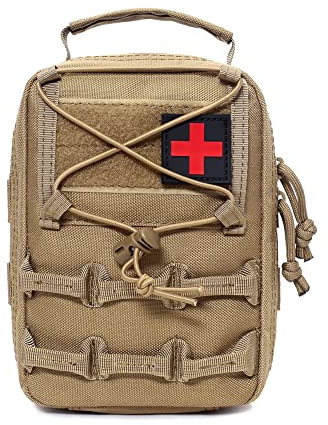 Cymwer Kits de Premiers Secours Pochette extérieure Sac de Ceinture Portable Vide Accessoires légers pour Le Camping Course à Pied Chasse en Plein air