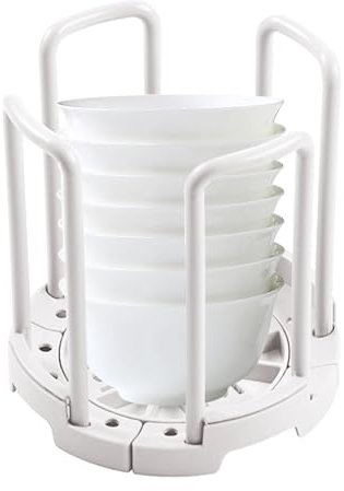 Organizador de cuencos ajustable, soporte extensible para tazones de escritorio, soporte para platos de cocina, soporte para cuencos, extensible, taza de agua, organización del hogar, escurreplatos