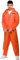 jokeshop Orange Prisoner Jumpsuit And Handcuff's Overall Boiler Suit Convict Prison Inmate Fancy Dress Costume Outfit