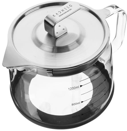 PRETYZOOM Vaso Filtro Olio Separatore Di Grassi Portagrasso Da Cucina Colino Per Pentole Barattolo Di Grasso Separatore Olio Alimentare Contenitore Di Cottura Bicchiere Transparent