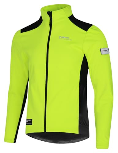 INBIKE Giacca Ciclismo Invernale Giacca Termica Giubotto Caldo Antivento per Escursionismo MTB Bici Running Sport Outdoor e Vita Quotidiana da Uomo e Donna,L