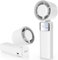Ventilateur Portable à Main,Ventilateur Silencieux,Puissant Ventilateur usb avec batterie de 4000 mAh,1 à 199 vitesses design pliable et écran LED Pour une utilisation Voyage/Extérieur