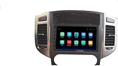 In Dash Car Stereo Sistema Android Reproductor MP5 de 9 Pulgadas, GPS Radio Estéreo Pantalla táctil IPS, WiFi, Bluetooth, Retroceso Compatible para Mitsubishi Pajero 2010-2016