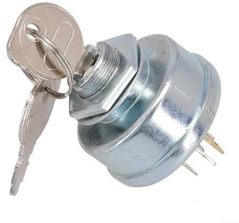 for IGNITION Starter Switch Designed for Ride On Lawnmowers with Dual Key Set
