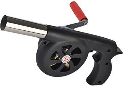 HIAKDOFT Ventilateur De Barbecue à Manivelle pour Camping Plein Air Souffleur Air Pratique pour Allumer Le Charbon