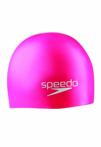 Speedo Silikon Junior Badekappe, Herren, 7510019-Pink-1SZ, rose, One Size