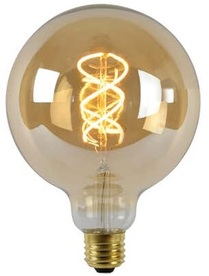 Lucide LED-glödlampa – glödlampa – Ø 12,5 cm – LED Dim. - E27 – 1 x 5 W 2200 K – bärnsten