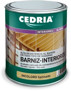 Barniz Interior Madera Cedria Barniz Interiores 4 litros Incoloro