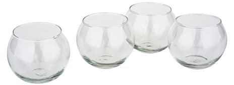 Verres à bougie à chauffe-plat VBS « Bowl », Ø 6,7 cm, 4 pièces