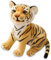 VEghee Tiger Plüschtier,Realistische Tiger Kuscheltiere Baby Plüsch Puppe Stofftier Kissen Plüschtier klein Tiger Baby Plüschfigur Tiger Kuscheltier Weiche Geschenk(Braun)