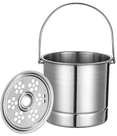 Secchiello per il Ghiaccio, Refrigeratore per Vino in Acciaio Inossidabile con Maniglie Secchiello per il Raffreddamento del Vino Secchiello per il Ghiaccio per Vino con Piastra