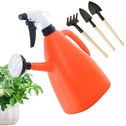 FmtwPhn Riego de flores, pulverizador de agua, botella de agua de 1 L, suministros de jardín, herramienta de pulverización ajustable para jardín, patio, entrada, patio
